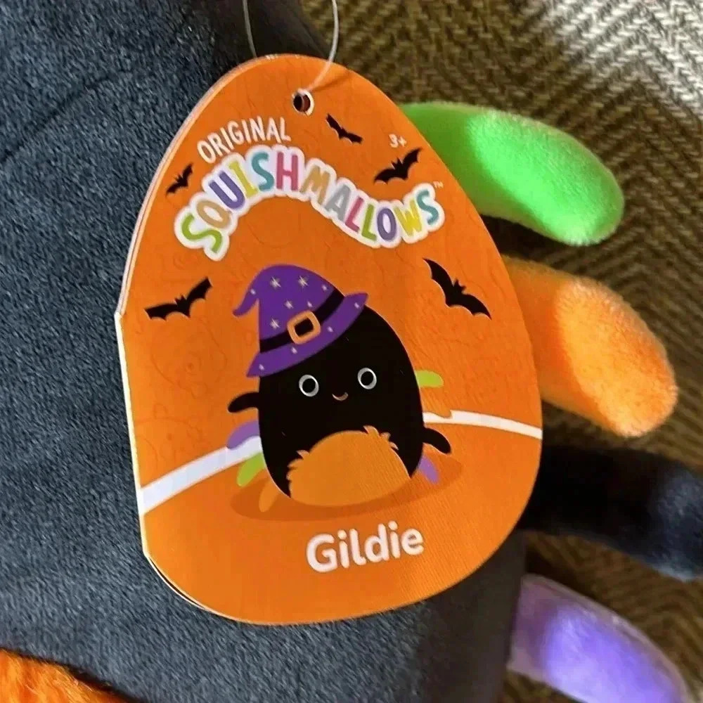 NWT Squishmallows 8” Gildie Black Spider Witch Hat - Picture 2 of 3